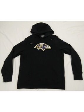 Baltimore Ravens Football NFL Nike Black Pullover Hooded Sweatshirt Jacket L